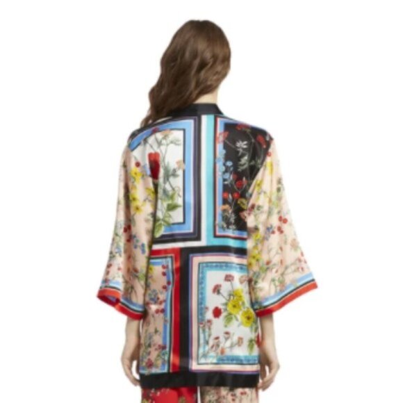 Alice + Olivia Koko Patchwork Printed Kimono - Picture 12 of 14